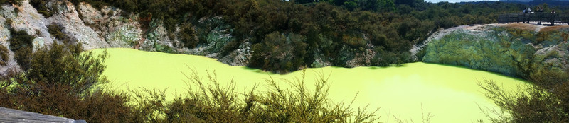 Wai-O-Tapu - this one was absolutely crazy, looked like it had to be radioactive, but the color was natural from sulfur and other minerals