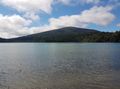 Lake Rotoaira - supposed to be an amazing energy center with views of the volcano next door - weather wasn't on our side