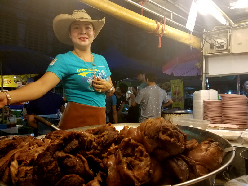 From Anthony Bourdain fame, the lady in a cowboy hat and her pork specialty