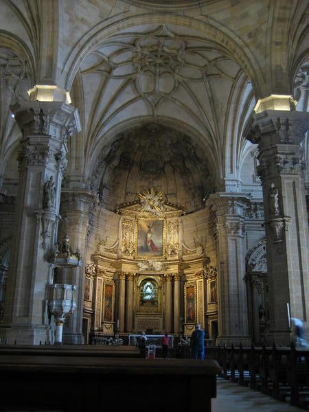 Inside the Eglise Santa Maria church