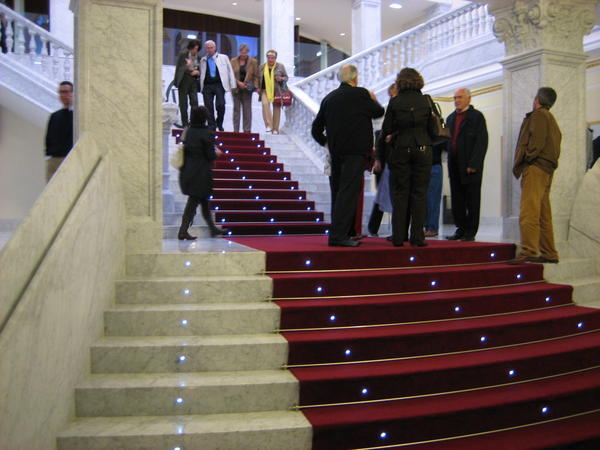 The red carpet entrance