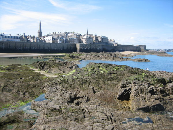 The walled city of St Malo