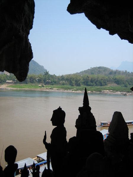Pak Ou caves has thousands of Buddha statues in it