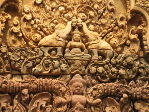 The carving at Banteay Srei is absolutely amazing