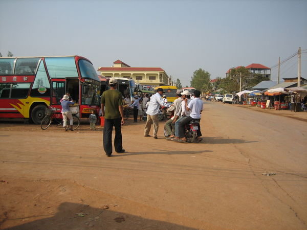 The bus station at Siem Reap