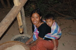 Beautiful Tribal Woman and Baby