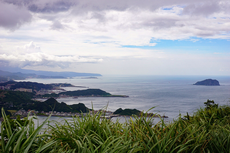 Beautiful views of coastline of Taipei