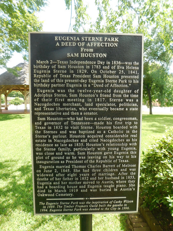 Euglena Sterne Park Historic Marker
