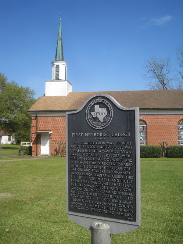 First Methodist Church with Historic Marker