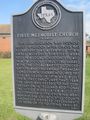 First Methodist Church Historic Marker
