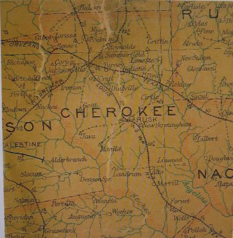 Dialville (above "R" in Cherokee)