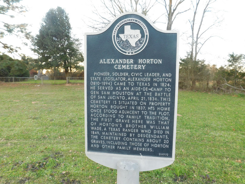 Alexander Horton Family Cemetery, HM