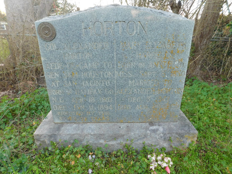 Alexander Horton Cem stone