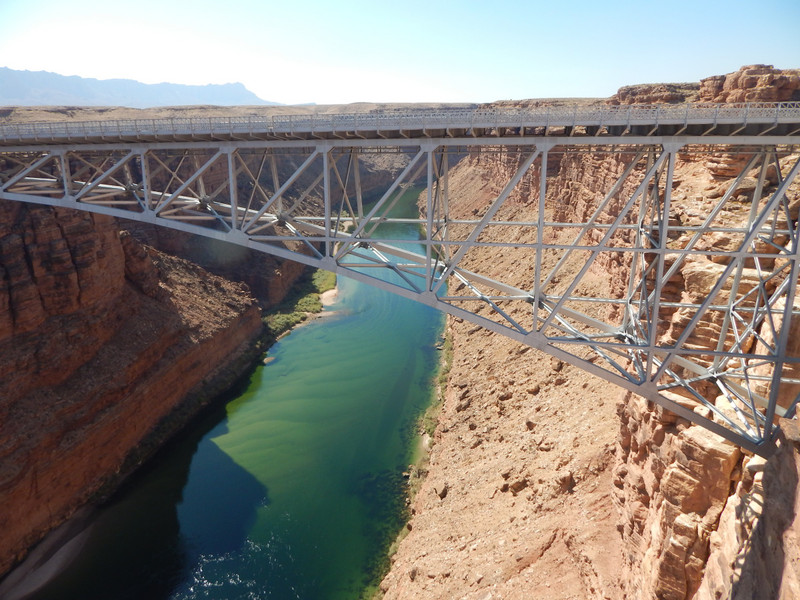 NPS, from Navajo Bridge, Marble Canyon, downriver, Arizona