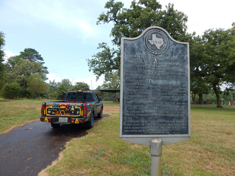 Cherokee County Road 4601, Myrtle Springs Cemetery HM