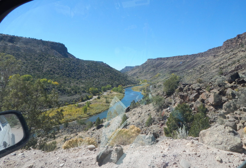 Driving down the Rio Grande Gorge