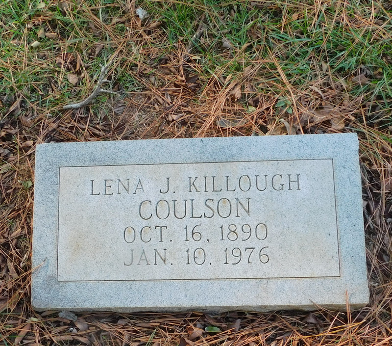 Lena Killough Coulson marker