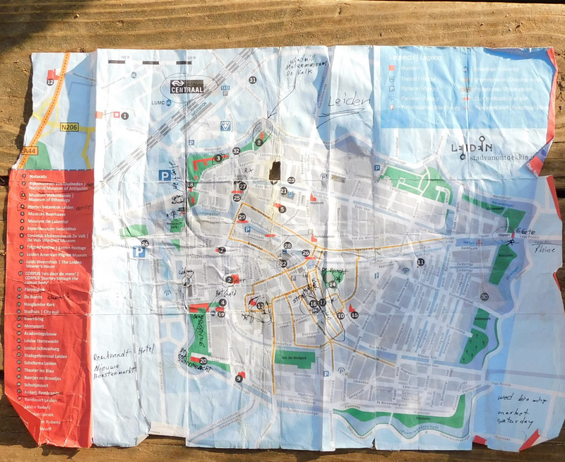 free Leiden map