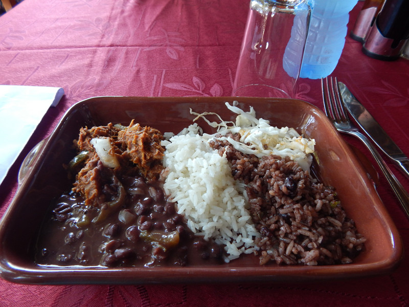 Ropa Vieja lunch at La Baracca Cafe - Hotel Nacional de Cuba