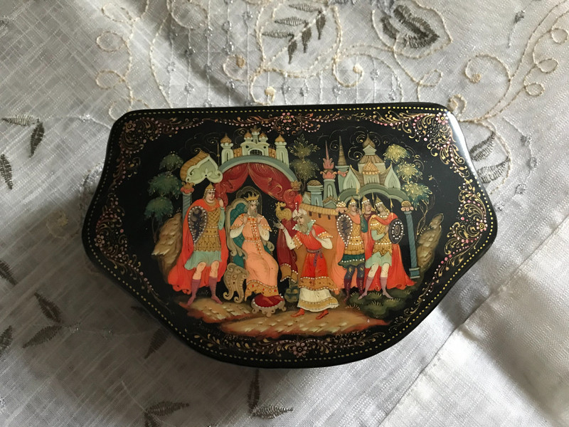 Lacquered box from Russia