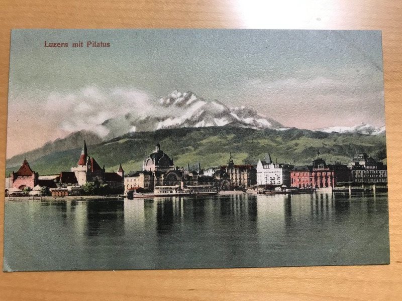  Vintage - Lake Lucern and Mt. Pilatus, Switzerland