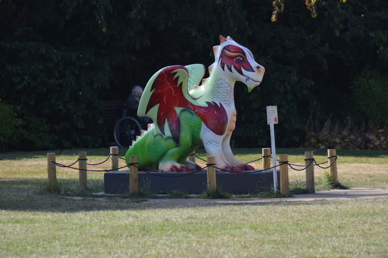 One of the dragons scattered around Kew Gardens