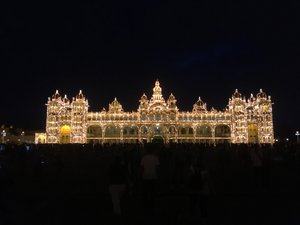 Mysore palace - lights 