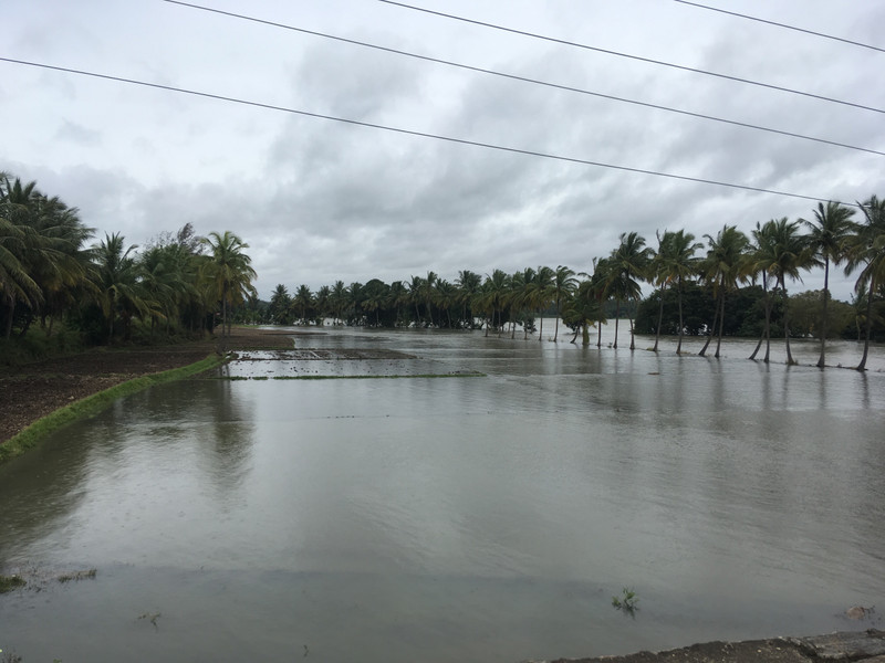 The flooding near Srirangapatnam 