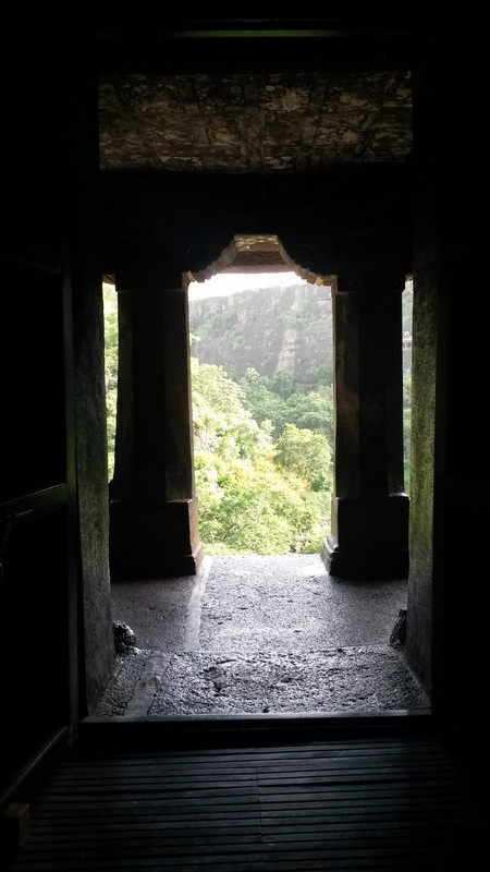 Ajanta - entrance view