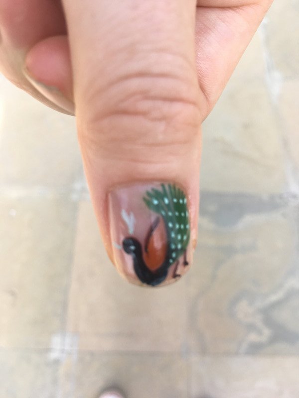 Peacock nail!
