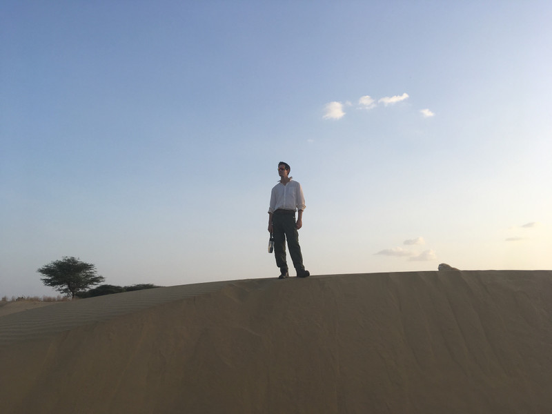 Stephen on the dunes