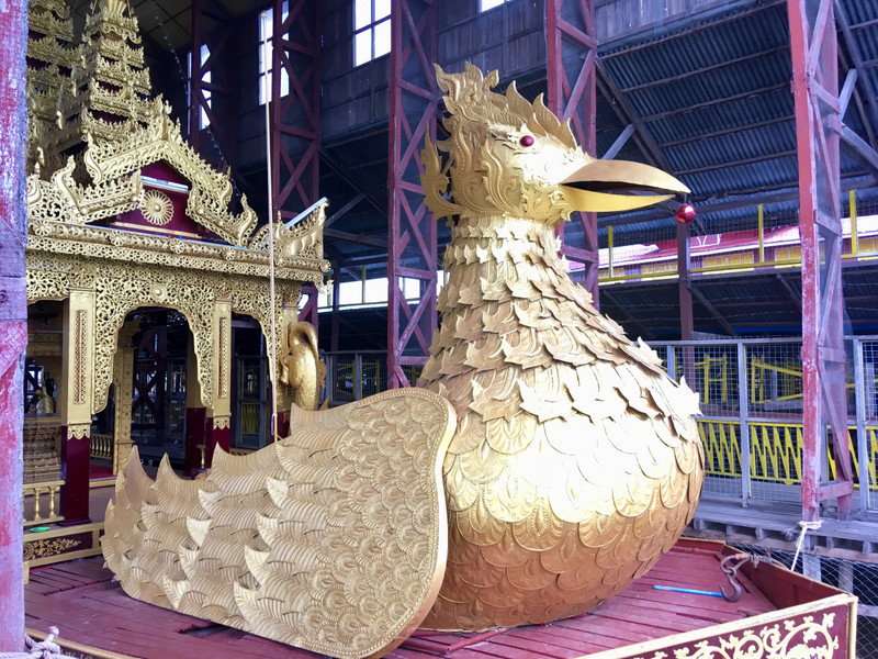 Barge used for religious ceremonies