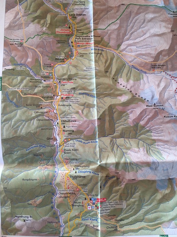 Map of today’s route