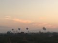 Balloons above Bagan