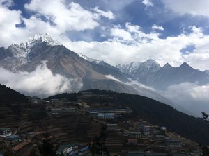 View from above Namche