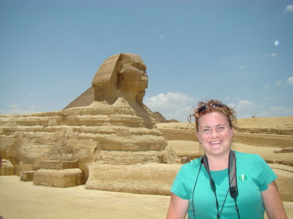 Angie at the Sphynx
