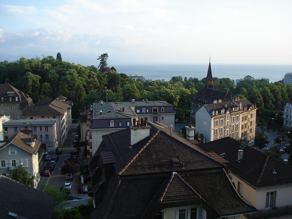 View from Lausanne bike hostel