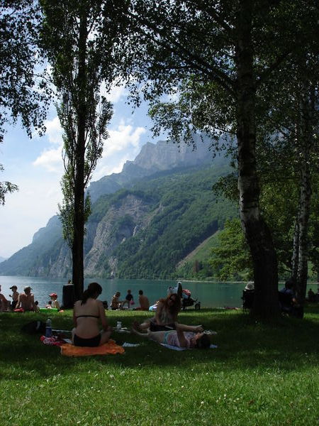 Rest stop at end of Walensee lake