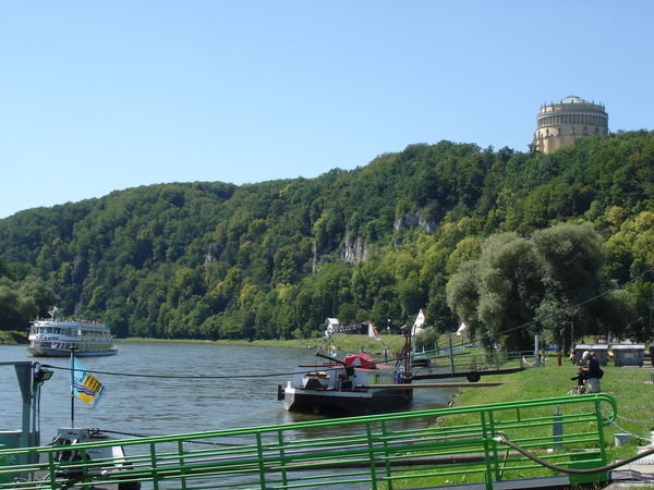 Start of Danube cruise from Kelheim to the Weltenburg Cloister