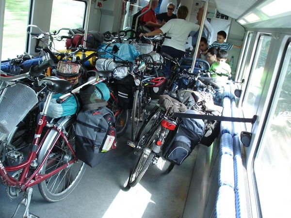 Bikes on Train
