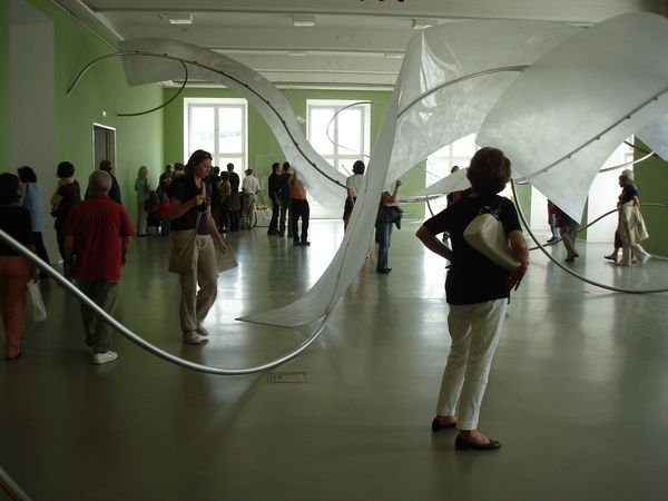 Largely indoor art exhibit