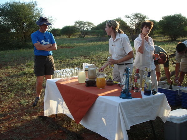 Drinks on Game Drive