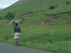 Zulu woman with traditional style