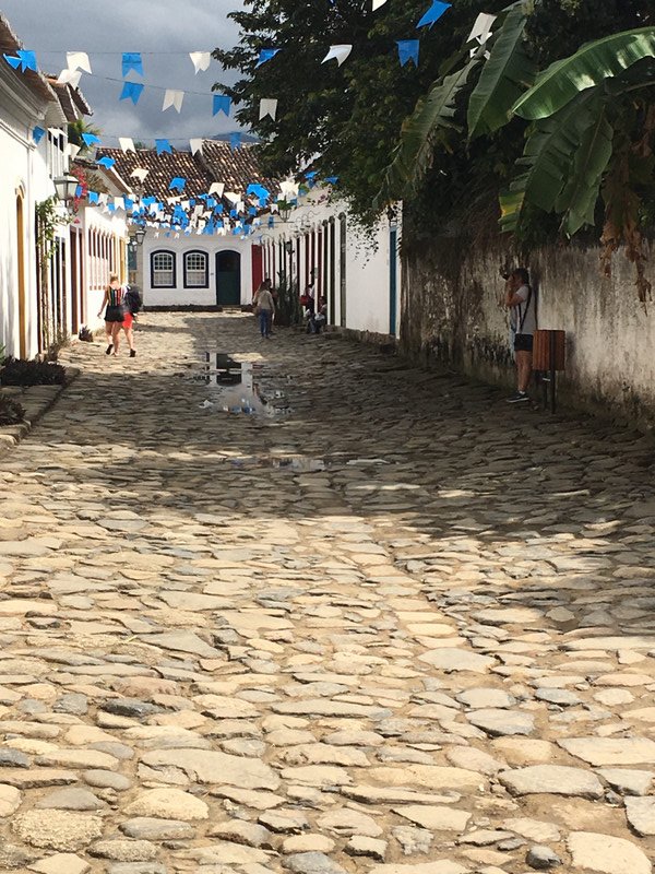 cobbled streets at Paraty