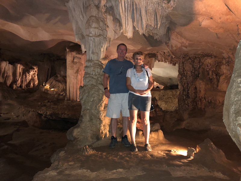 In the caves 