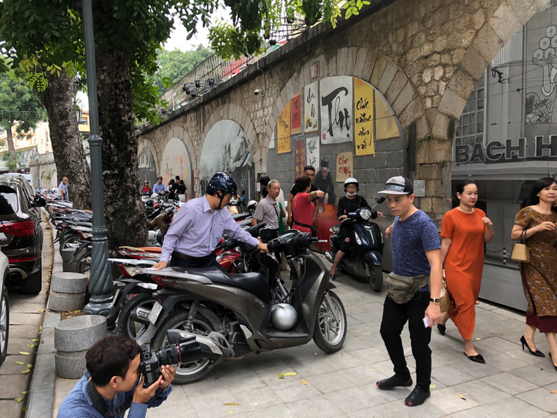 Parking Vietnam - these pavements are made for bikes