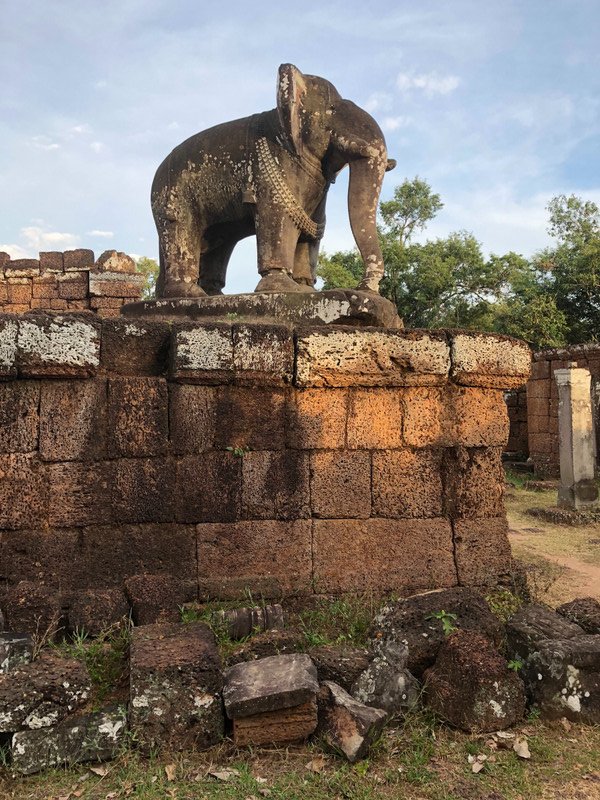 elephant guarding the temple