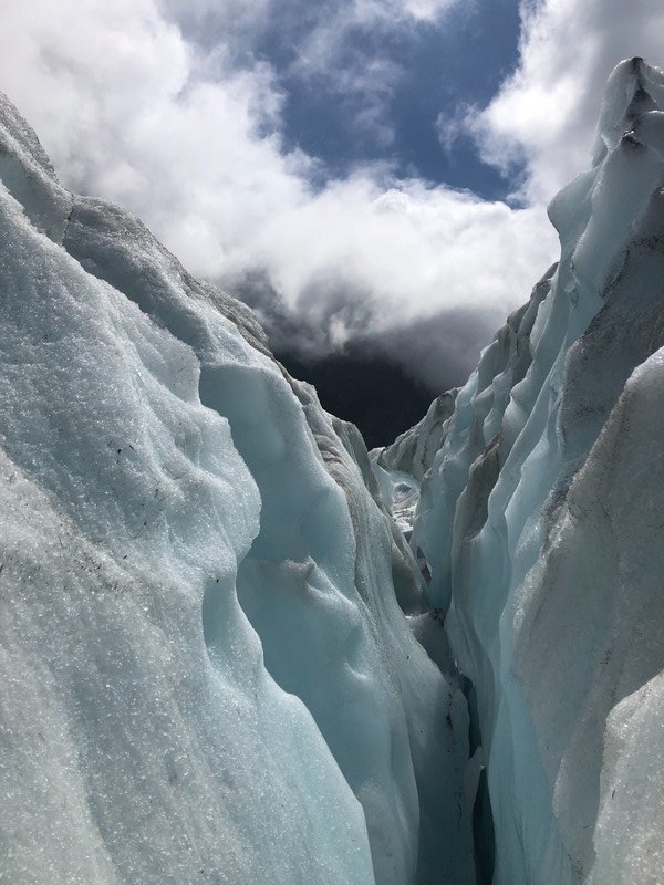 Crevice Franz Josef glacier