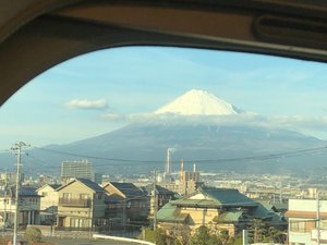 Mount Fuji from the bullet train