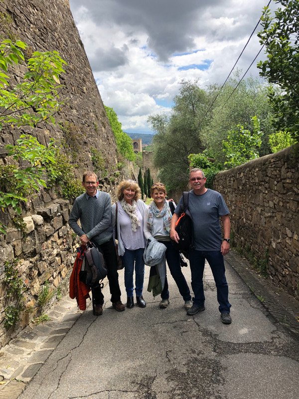 Chris, Shelagh Sue and I walking tour - Florence
